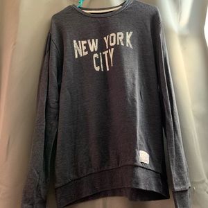 Grey long sleeve NYC shirt